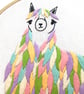 Embroidery Kit - Llama Embroidery Kit, Hand Embroidery - Image 3