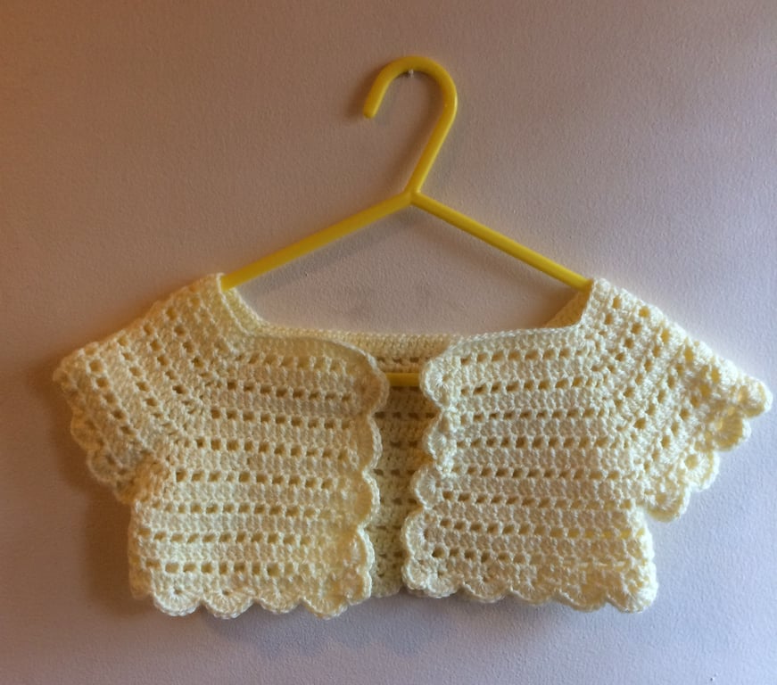 Baby Girl’s Short Sleeved Bolero Cardigan