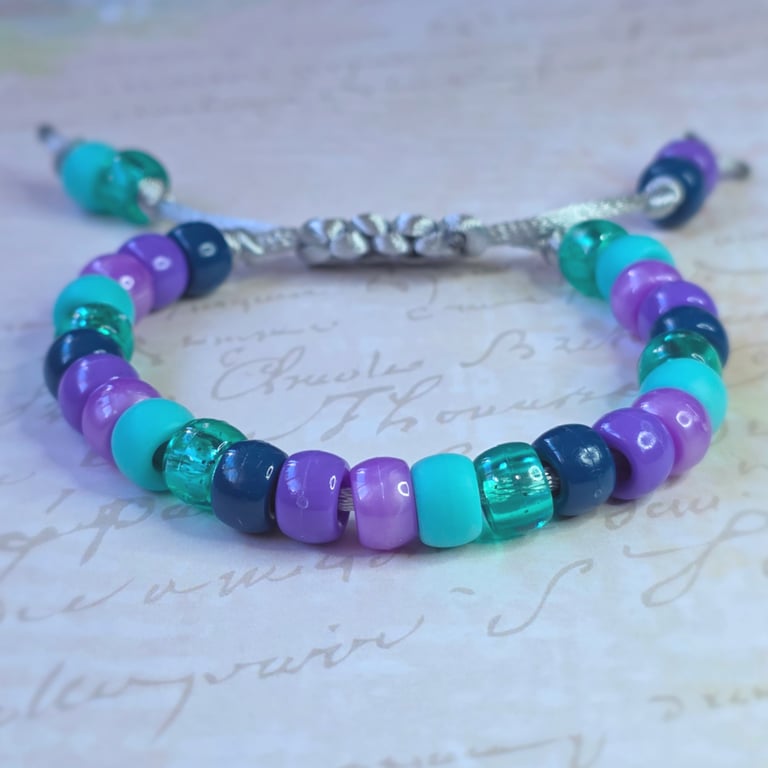 Midnight Waves Beaded Bracelet