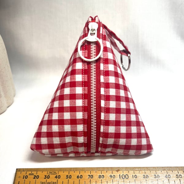Handmade Triangle Zipper Pouch 