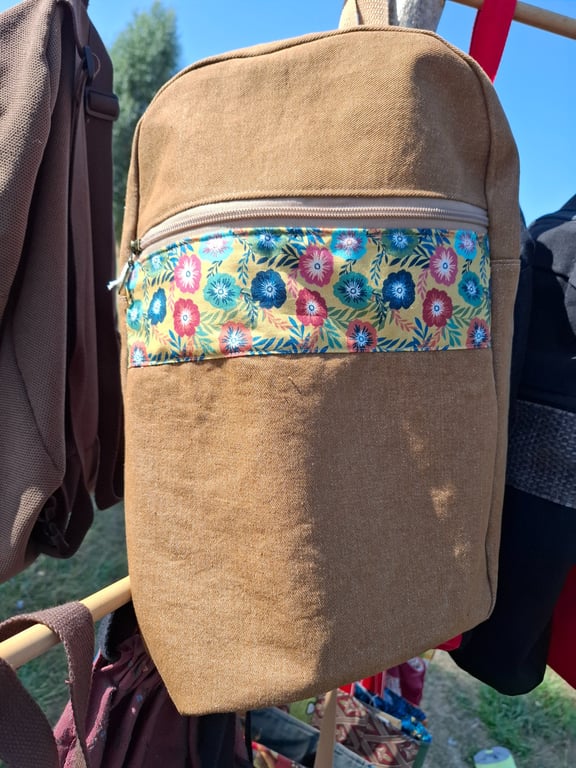Sandy denim backpack