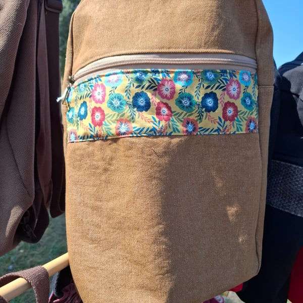 Sandy denim backpack