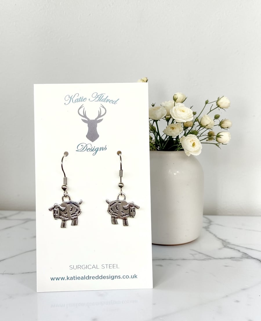 Image of Charm Earrings - Small Sheep