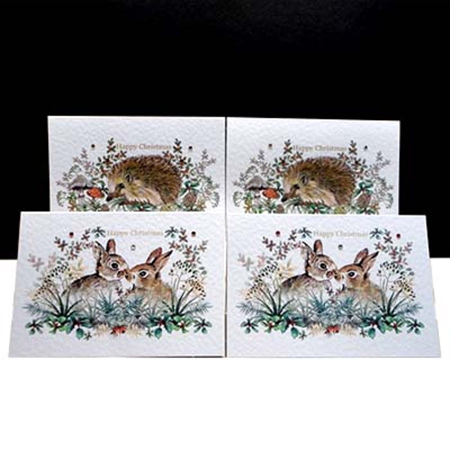 Christmas Country Favourites - Pack of Four Cards