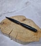 Hand Turned Kirinite Twist Pen - Green Swirl with Gun Metal Plating - Image 2