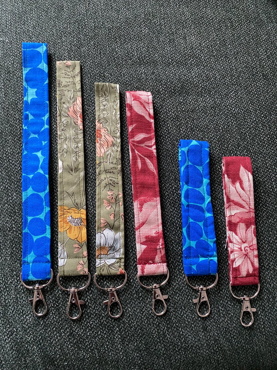 Florals & Fungi: Custom Key Strap or Lanyard Fabrics