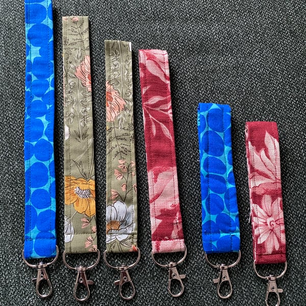 Florals & Fungi: Custom Key Strap or Lanyard Fabrics