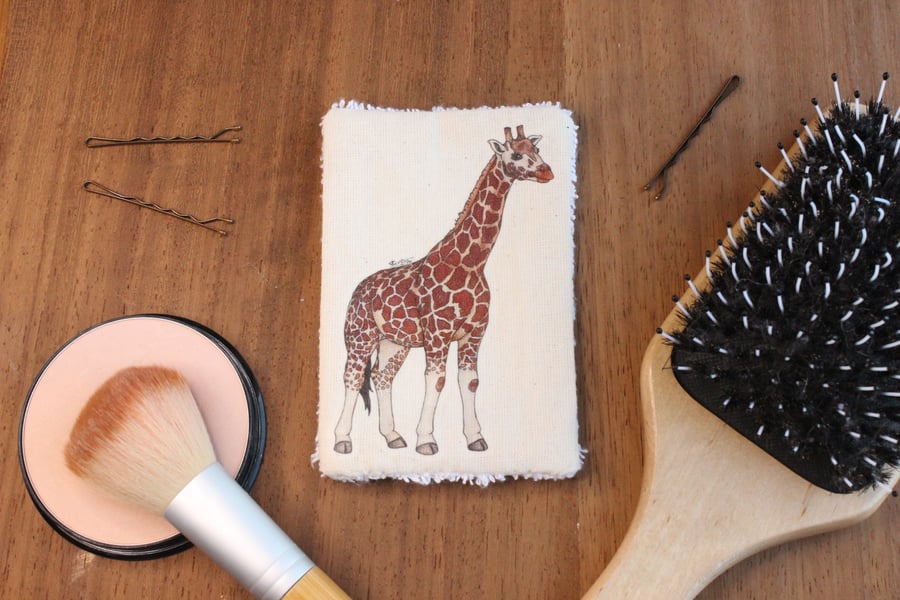 Giraffe Washable & Reusable Eco Fabric Animal Face Wipe Gift Set