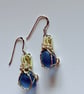 Scottish Blue Sea Glass Earrings – Handmade Drop Earrings - Coastal - Image 3