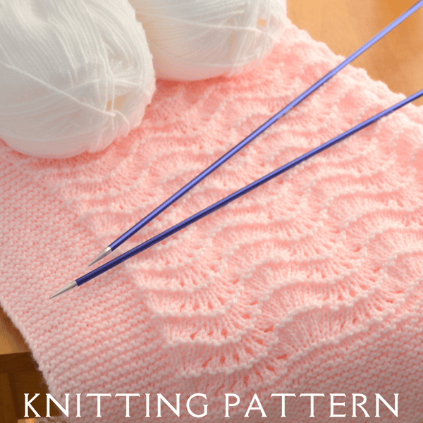 Baby Blanket Design 6 Knitting Pattern PDF Version By Email