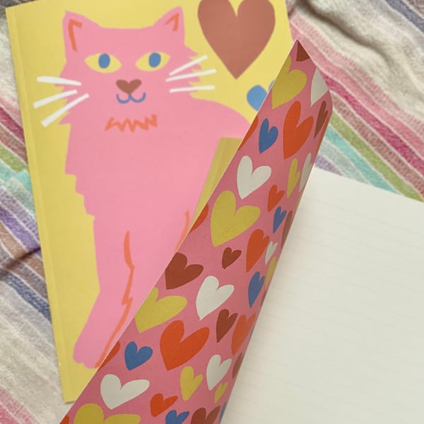 A5 cat notebook
