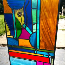 Summer of Fun is a Free Standing Stained Glass effect SunCatcher