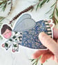 Blue Christmas Fairy Tree Ornament - Image 2