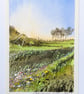 Low Sun. Blank Card Original Painting. 260169 - Image 2
