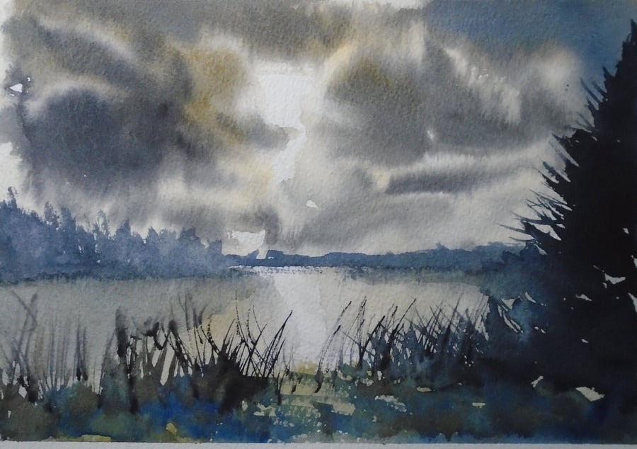 Cod beck, Osmotherly (PURE ORIGINAL WATERCOLOUR A4 size)