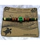 Wooden Surfer's bead bracelet with Green Skull bead - Image 3