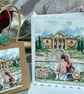 Happy couple anniversary or engagement card with free matching gift bag - Image 1