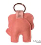 Keyring, handmade Felt Elephant Keyring (Pink) - Image 2