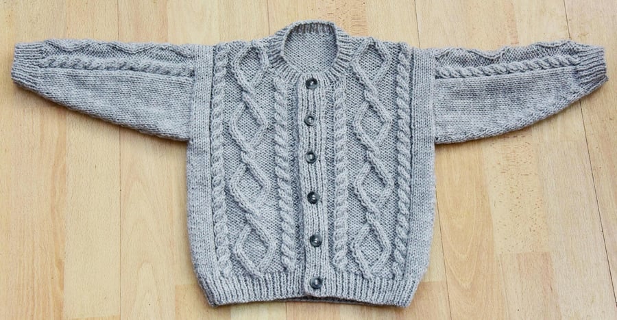 3 hand knitted cardigans