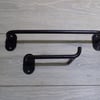 Bathroom Set of 2..................Wrought Iron Towel Rail & Toilet Roll Holder.