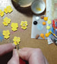 Pansy Brooch, Handmade Yellow Flower Pin, Mountain Pansy, Small Wildflower - Image 8