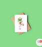 Bushbaby Christmas Card, A6 Christmas Card, Cute Animal Christmas Card