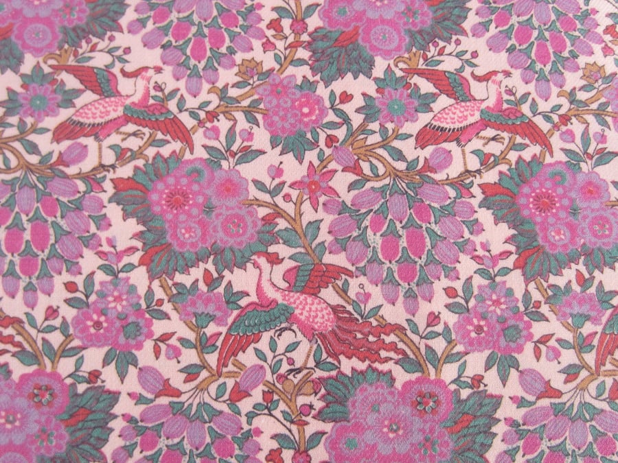 Vintage Unused Bird and Floral Fabric (2.5 metres)