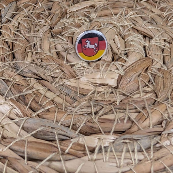 Lower Saxony Flag Map Pin – Germany State Travel Map Push Pin for Wooden Maps