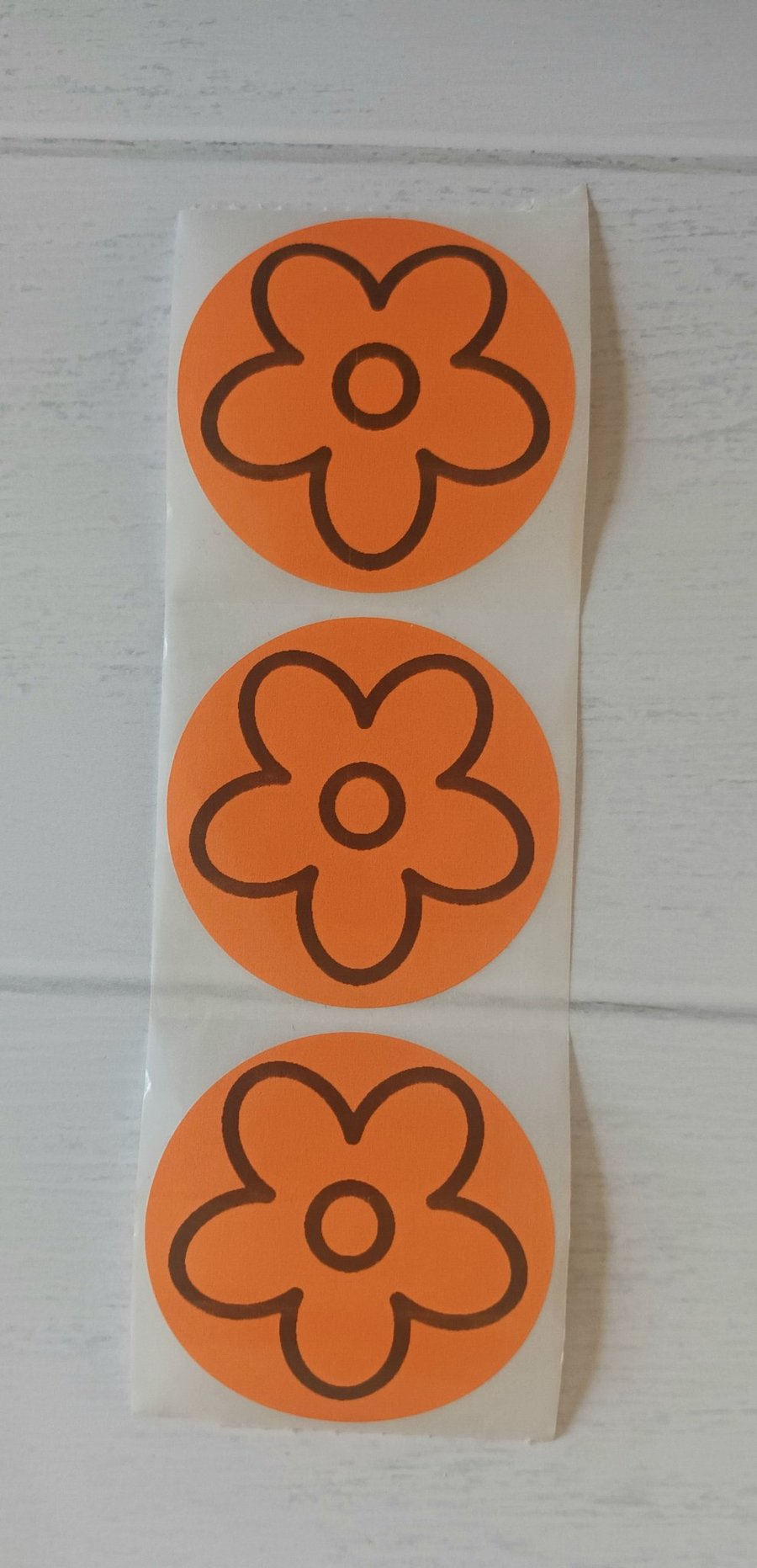 50 'Lazy Daisy'Thermal Printed Stickers (84O)