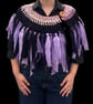 Upcycled Goth Dark Fantasy Halloween Boho Capelet