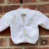 Baby cardigan hand knitted 3-6 months 