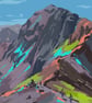 A3 Framed (choice of colours) Snowdon Art Print - Image 4