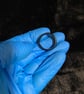 Resin ring sea blue with glass crystals - Image 4