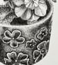 Potted plant original black ink drawing  - Image 6