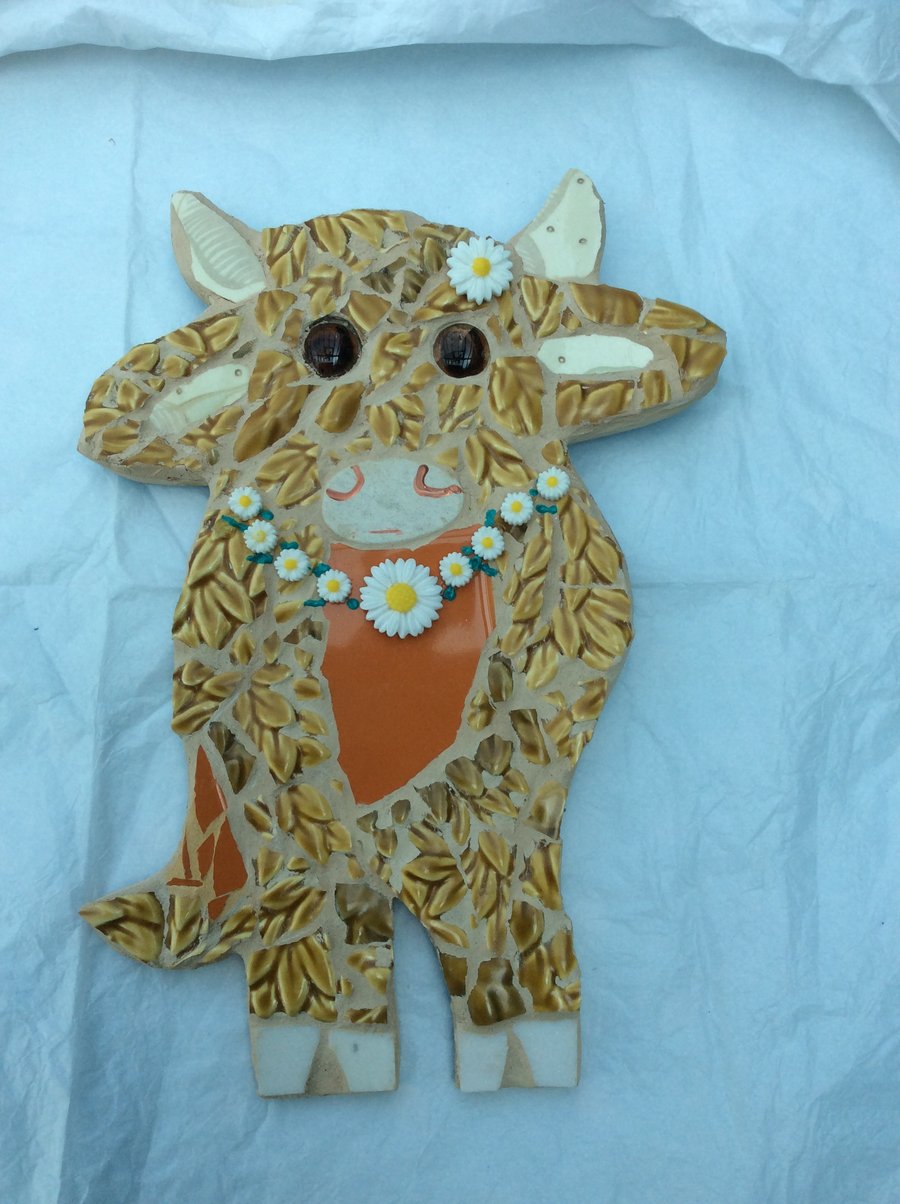 Ayrshire Clara cow mosaic