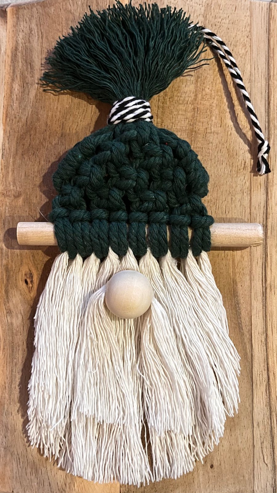 Macrame Santa tree decoration, Happily Handmade