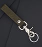 Leather EDC Keychain with Trigger Clip Handmade Italian Full Grain Leather - Image 9