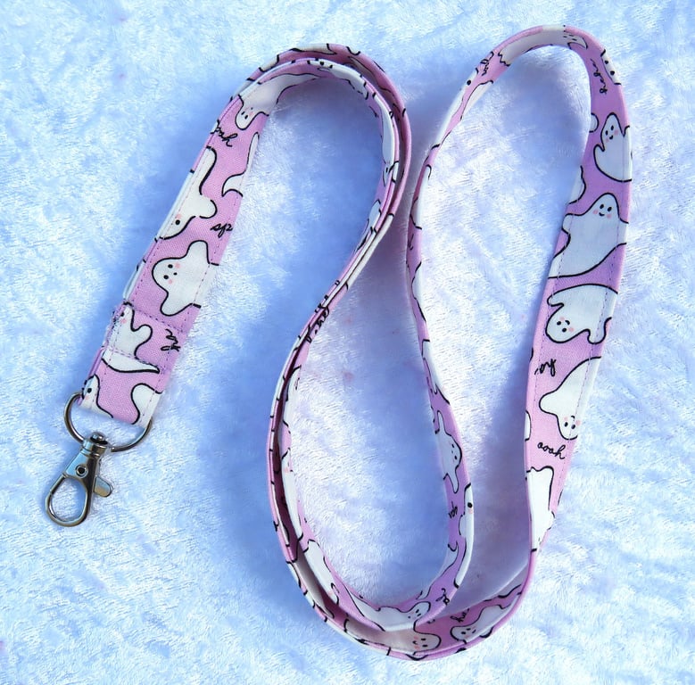 Ghosts lanyard, with swivel lobster clip