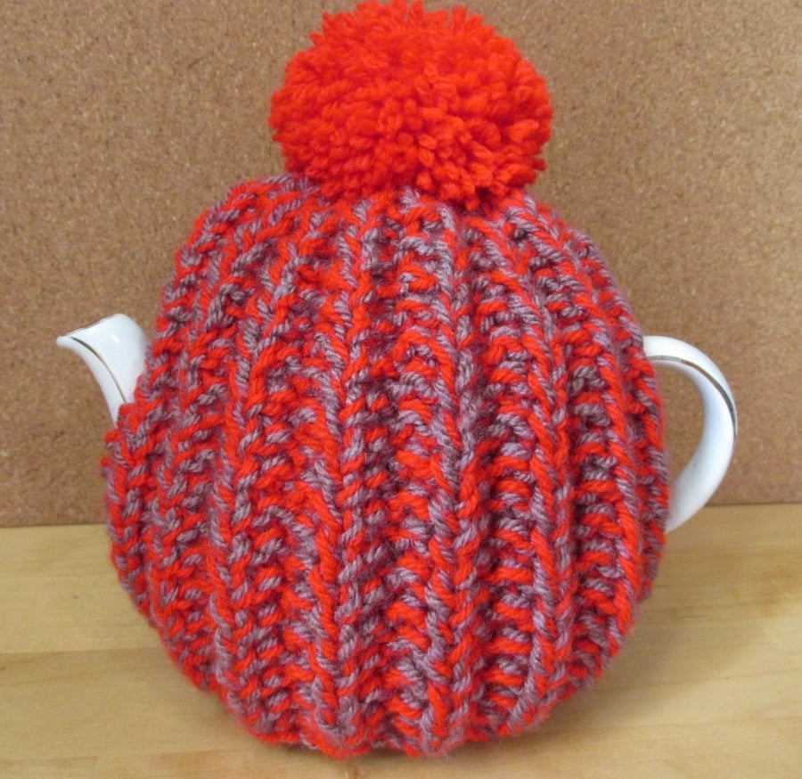 Mini Hand Knitted Tea Cosy, One Cup Teapot Cover