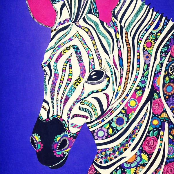 Zebra Fine Art Giclee Print