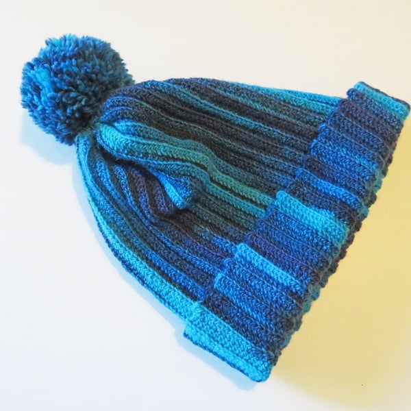 Blue Handmade Crochet Hat
