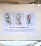Original hand painted watercolour print of a child holding a fox - Image 7
