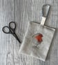 Fabric Robin Keyring  - Image 1