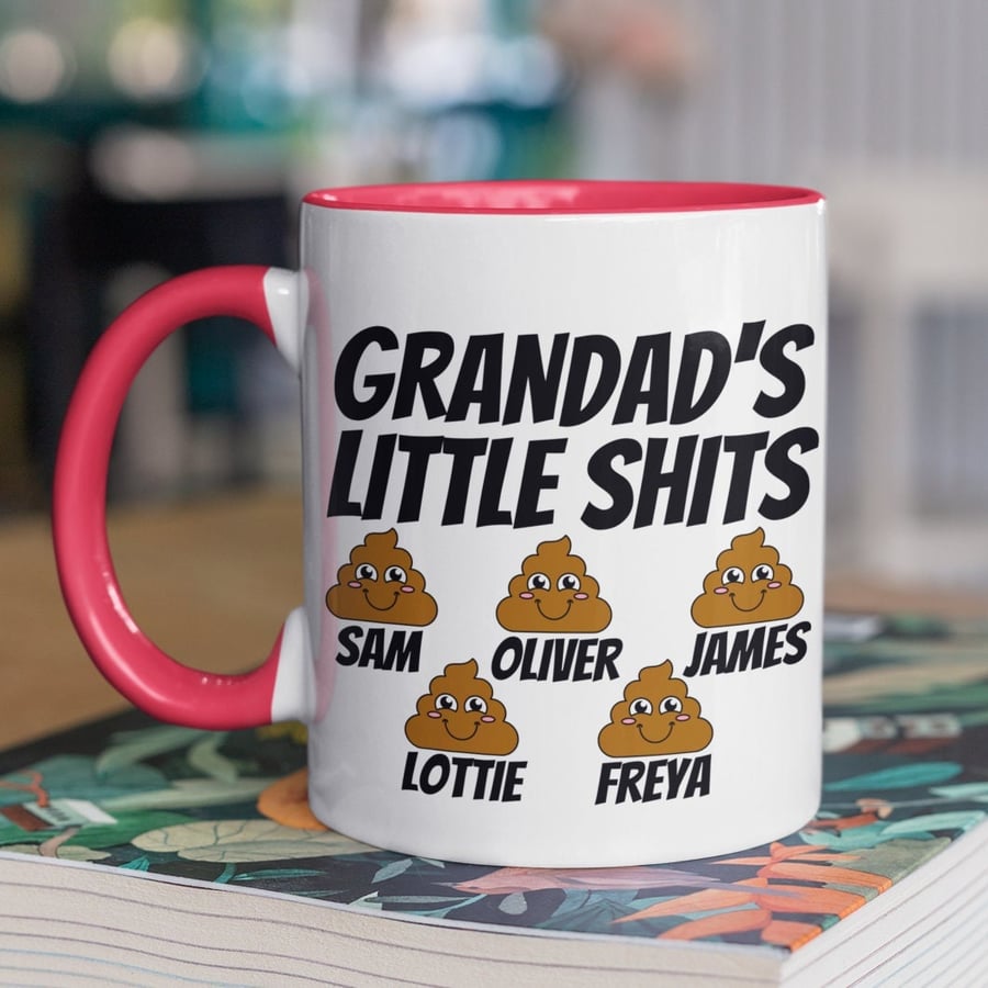 Grandad's Gift Personalised Grandad's Little Sh... Mug Funny Present for Grandad