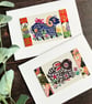 Chinese paper-cut cards, card for rabbit lover, card for Aries, Aries the ram - Image 1