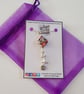 Brecciated Mookaite Necklace - Lilac Gemstone and Gecko Pendant - Image 3