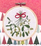 Embroidery Kit - Mistletoe Hand Embroidery Kit