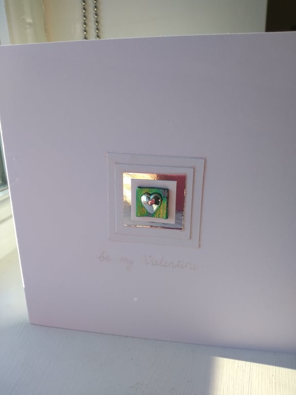 Pure heart valentine's Day card