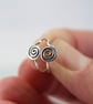 Silver Sleeper Hoops with Spiral Detail - Image 10