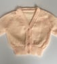 Baby cardigan peach 3-6 months - Image 3